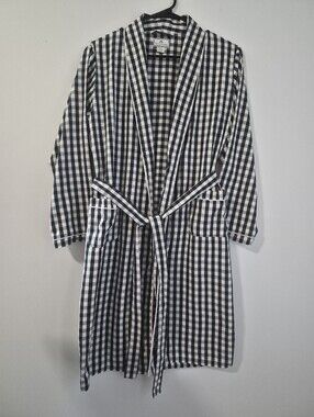 Petite Plume Gingham Plaid Robe Youth 13/14 Fits Women XS S